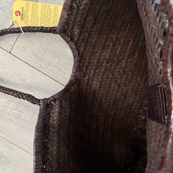 Dragon Diffusion Woven Leather Shoulder Bag | Large & Spacious - Picture 8 of 11